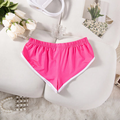 Sexy Running Elastic Sport Shorts Men's Summer Shorts Hot Pants Bar Nine Points Slim Fit Cotton Milk Silk Men's Fashion