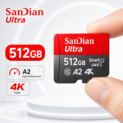 High-Speed Storge SD Card 128GB Original Micro TF Cards 256GB Class 10 Fast Transfer Memory Card for Phones/Digital Camera/PC