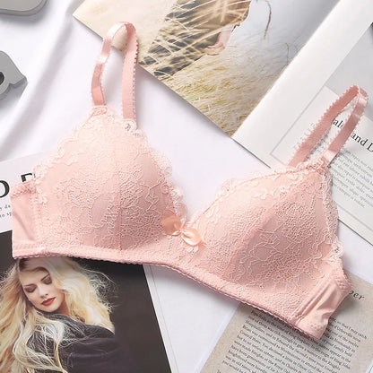 Women's Bra Smooth 3/4 Coverage Big Large Lingerie Seamless Wire Free Push Up Support Bras ABC Cup Size 70-90 Black White Tops