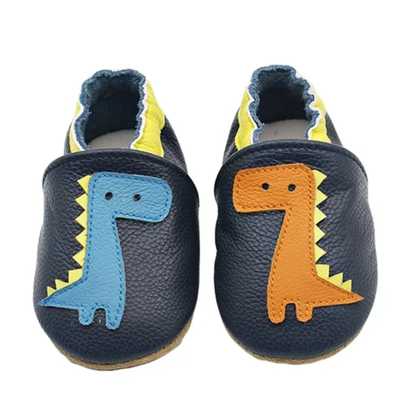 Toddle Baby Shoes Newborn Infant Shoe Boys Girls Soft Genuine First Walkers Baby Moccasins 0-24Months Cowhide Bottom Skid-Proof