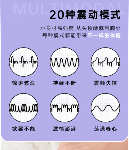 10 Frequency Double Vagina Balls Vibrator USB Silent Strong Shake in Front and Back for Foreplay Adult Fun Female Masturbation