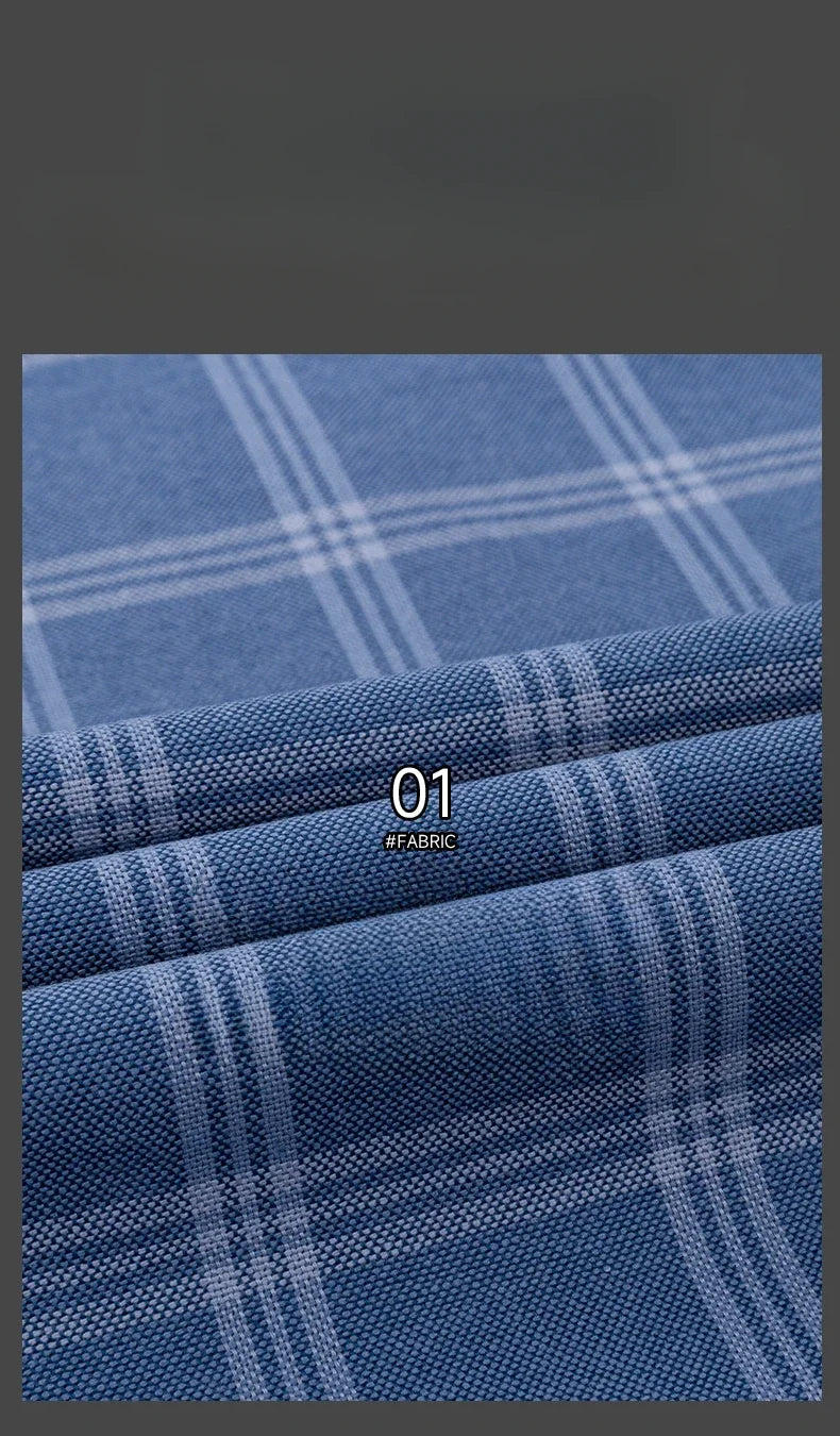 New In Shirt Oversize Long-Sleeve 100%Cotton Shirts for Men Slim Fit Formal Plain Shirt Plaid Casual Tops Designer Black Clothes