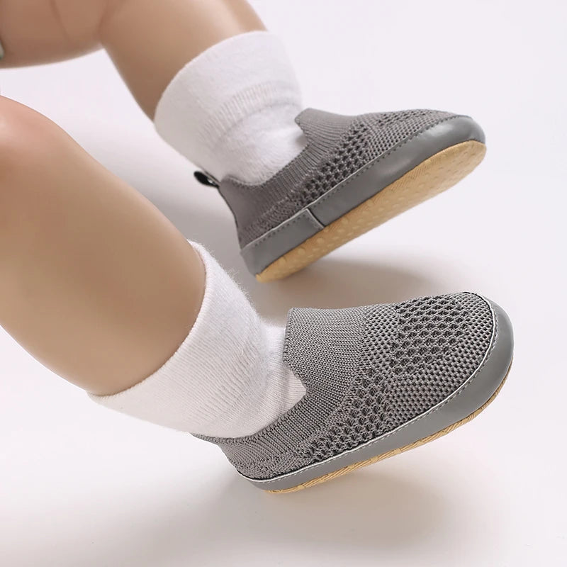 HAIZHIW 0-18M Baptism Newborn Baby Prewalker Girls Boys Casual Shoes Leather Non-Slip Soft-Sole Infant Toddler First Walkers