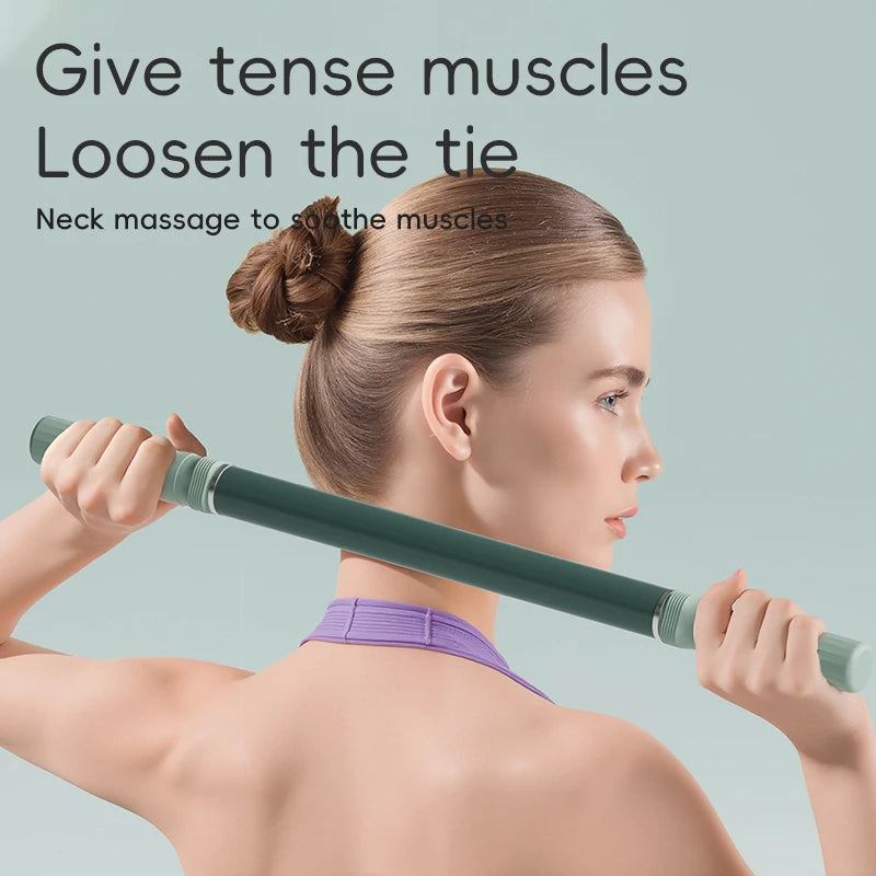 Massage Rod – Compact Deep Tissue Massage Roller Stick – Myofascial Release Tool for Legs, Back, Neck, Arms & Shoulders – Muscle