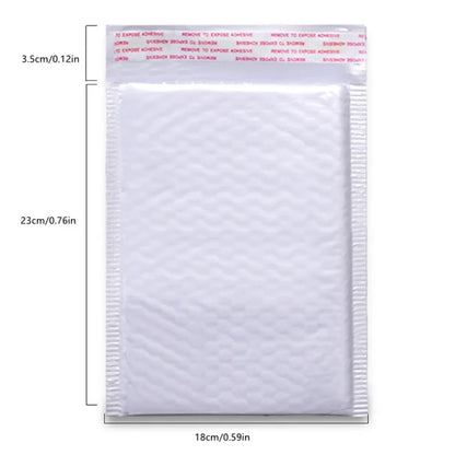 50pcs Pearlescent Film Waterproof Bubble Bag Packaging Express Bag White Foam Self Seal Pack Bag ShippingbagThickened Envelope