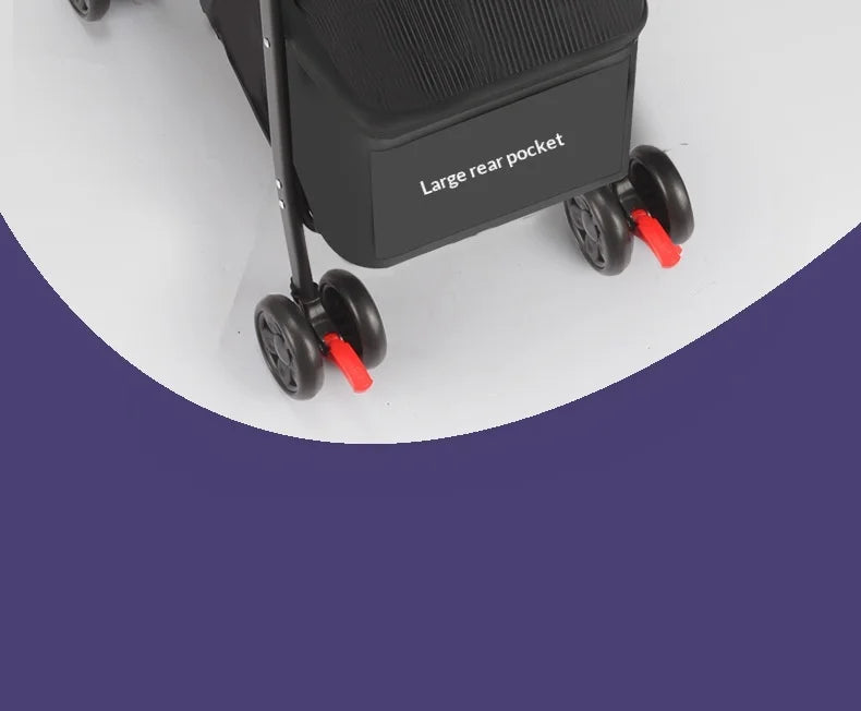 Foldable Lightweight Pet Stroller Dog Cat Small Dogs Puppy Travel Portable Mesh Ventilated Easy Fold Wheels Dog Stroller