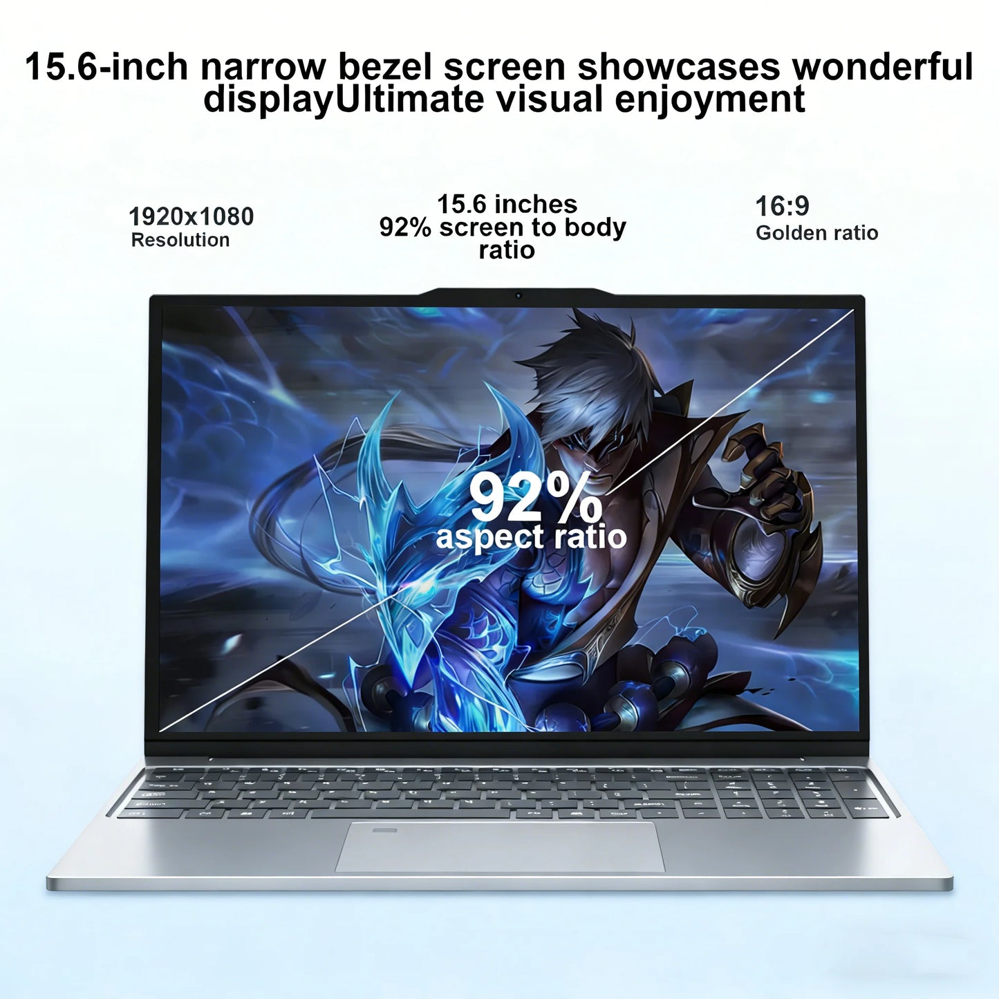 15.6' Windows 11 Pro Laptops Intel Core I9-10980HK 16GB RAM 1TB SSD Office Gamer Study Notebook Computer PC