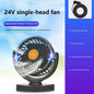Car Fan 360° Adjustable 2 Head Air Fan Automotive Electric Fan USB/12V/24V 2 Speeds Car Silent Fan For Home Desk