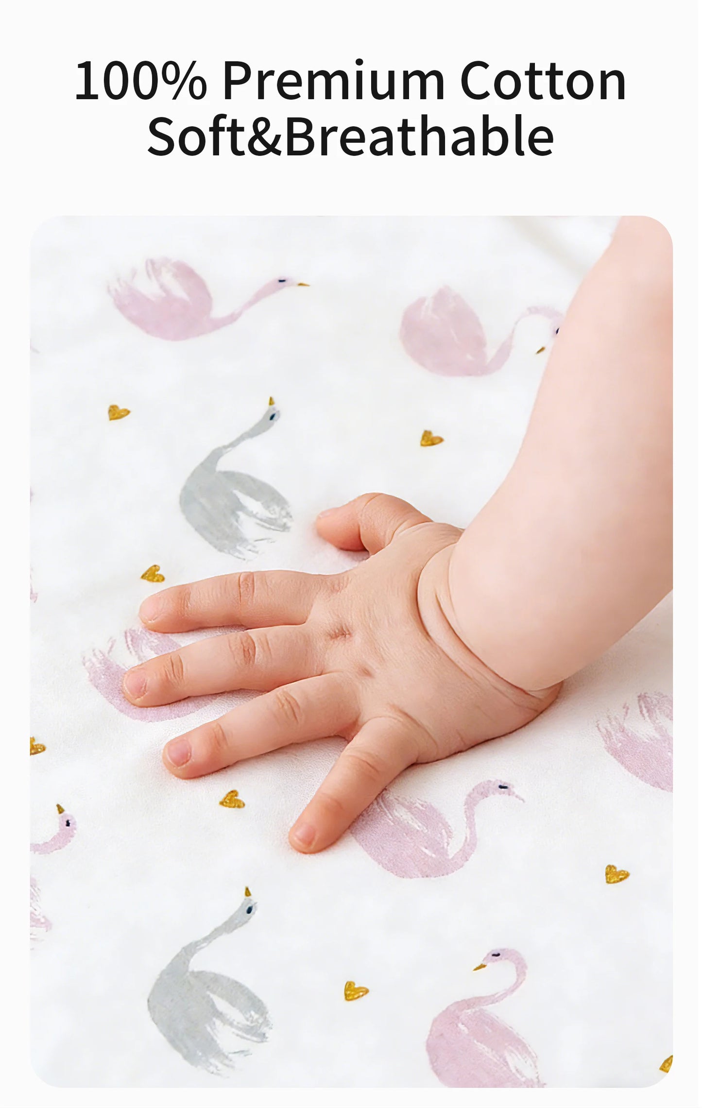 Cartoon Printed Crib Sheet Set Baby Bedding Toddler Mattress & Changing Pad Cover Polyester Cotton Fitted Bassinet Sheets
