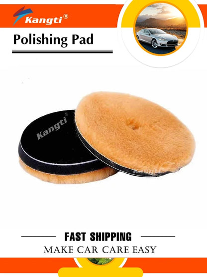 Wool Polishing Pad Woollen Car Buffing Pad 3/5/6Inch Polishing Disc Car Polish Buffing Pads Polisher Buffing Waxing Polish Tools