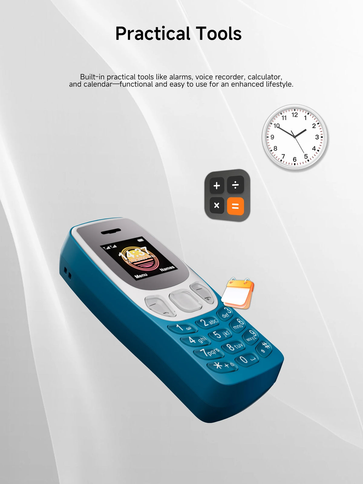 SERVO BM80 LTE Super Small Mobile Phone 4G Network Auto Call Record Speed Dial Blacklist Dual SIM Standby Mini Feature Cellphone