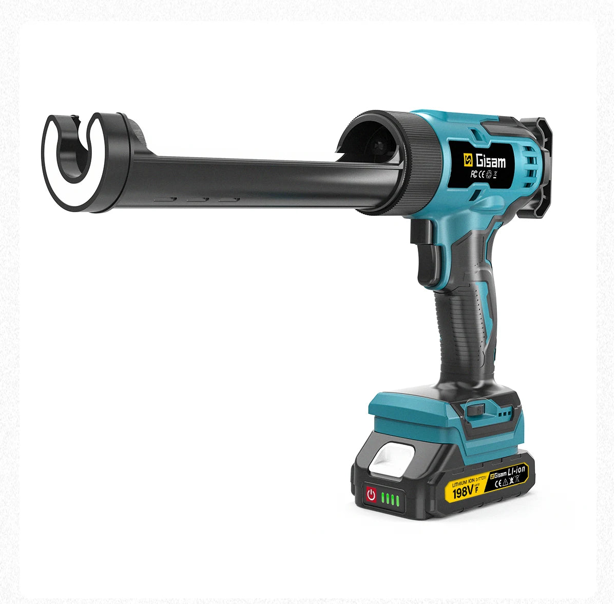 Gisam Electric Caulking Gun Glue 400KG 6Gear Cordless Glass Glue Gun Adhesive Glue Sealant Power Tool For Makita 18V Battery Pin