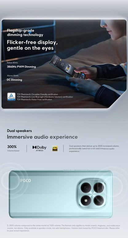 Global Version POCO M8 5G 512GB  256GB Snapdragon 6 Gen 3 Smartphone 6.77" Amoled Display 50Mp Camera 5520Mah Battery 45W Xiaomi Cellphone