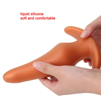 Soft Anal Plugs for Gay Men Prostate Massage Liquid Silicone 35-80mm Huge Butt Plug Anal Training Comfortable To Wear But Plug