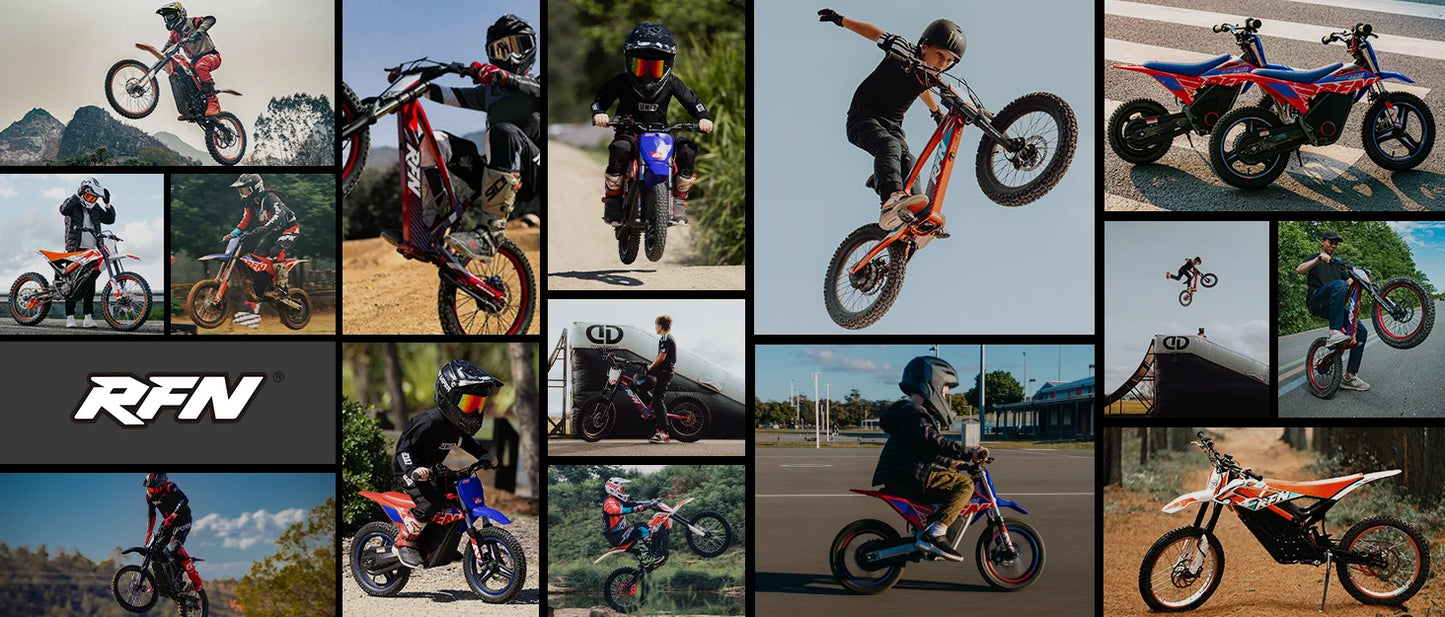 Rfn 150 Electric Dirt Bike- Off-Road Kids Electric Motorcycle, 200W, 2 Speeds, for Boys & Girls, Electric Vehicle