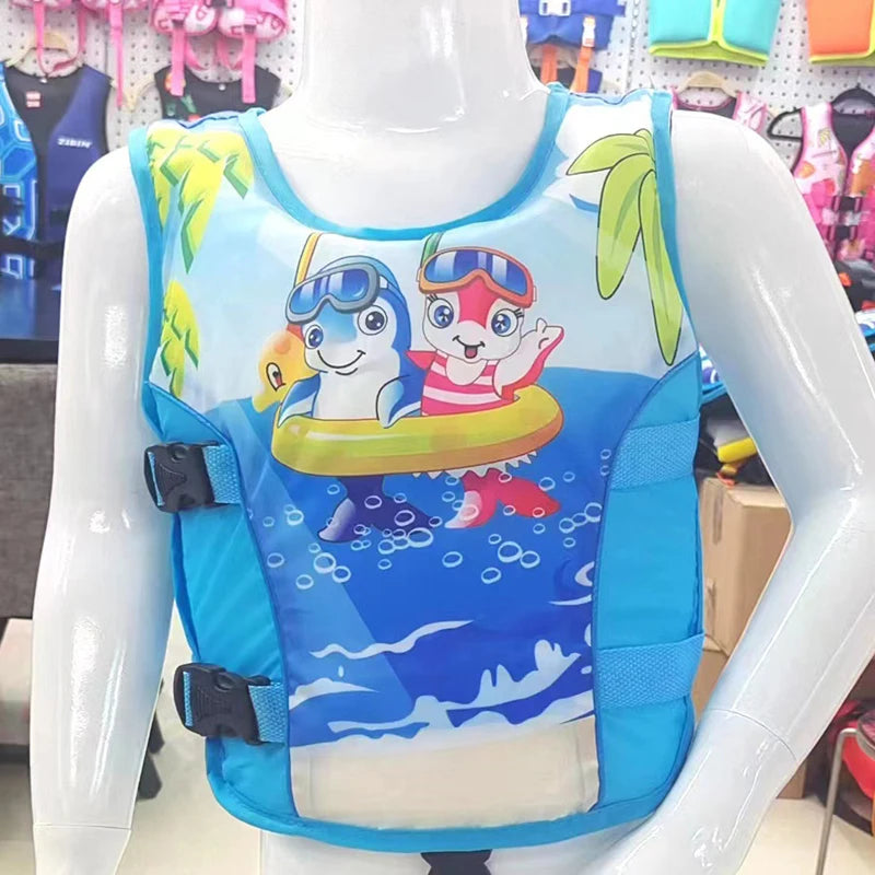 Boy Girl Non Inflatable Swim Vest Safer Baby Float Vest Swimwear Kids Good Swimming Learning Helper Swimming Pool Accessories