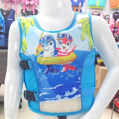 Boy Girl Non Inflatable Swim Vest Safer Baby Float Vest Swimwear Kids Good Swimming Learning Helper Swimming Pool Accessories