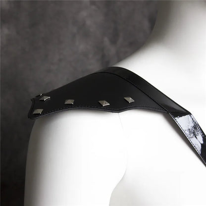 Fetish Men Leather Arm Harness Belt BDSM Gay Body Bondage Sex Lingerie Arm Harness Strap Sexual Gay Clothes for Stage Rave Club