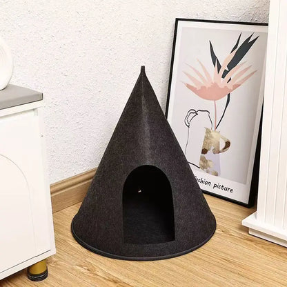 Modern Christmas Tree Cat Tent Knitted Design Warm Pet House for Cats and Kittens Ready to Use Living Room OEM ODM