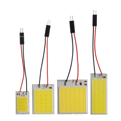 Auto Interior Reading Lamp T10 C5W Car Led Cob 16/24/36/48SMD White12V Car Interior Panel LED Lights Lamp Bulb Car Dome Light
