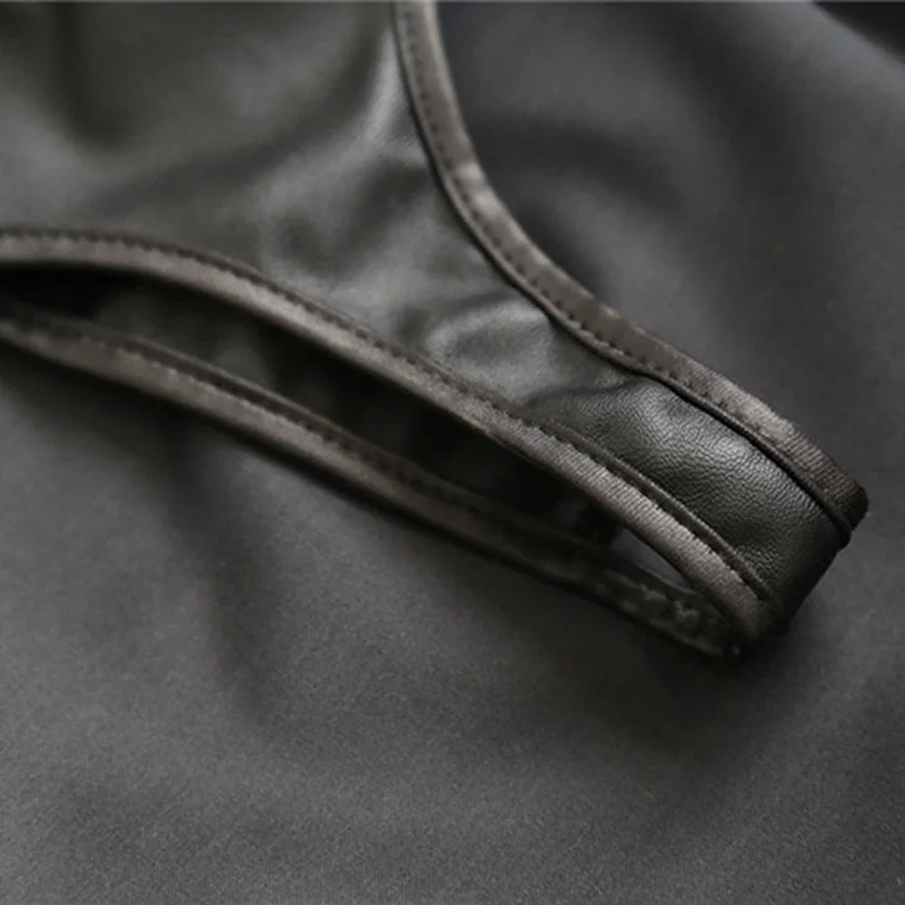 SM Products Adult Toys Black Leather Bondage Set Bdsm Sex Erotic Fetish Mini Dress Porn Skirt Adult Games  Exotic Accessories