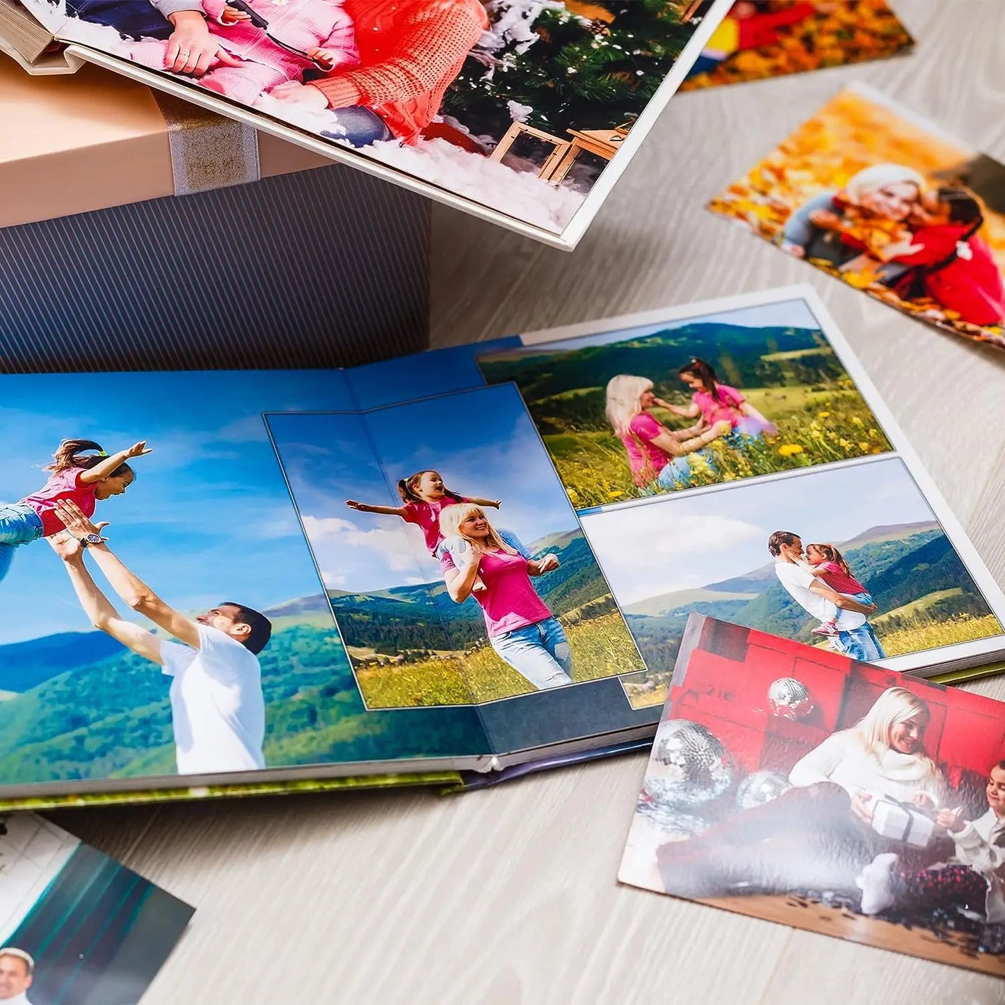 100 Sheets A4 Printable Single Side Photo Paper for Inkjet Printer, Bright Color, Suitable for Photography, Family, Festivals