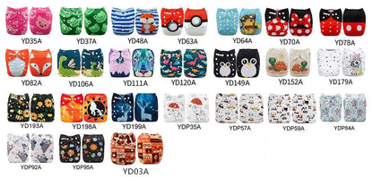 U Pick ALVABABY Digital Position Cloth Diapers Baby Reusable Modern Cloth Nappy for Baby with 1pc Microfiber Insert