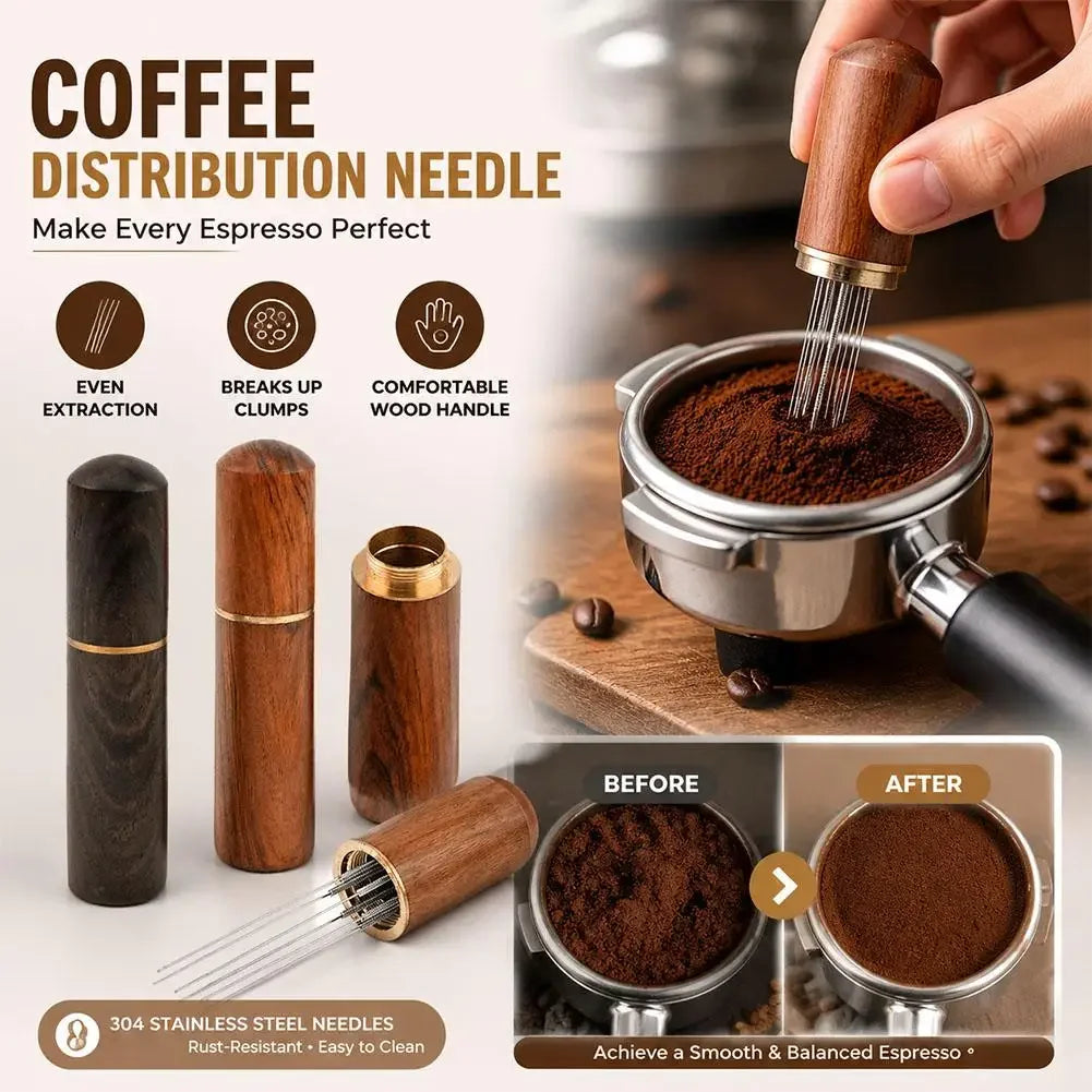 Needle Distributor Stainless Steel Coffee Tamper Espresso Mixers Dispensers Levelers WDT Tools Cafe Stirrers Barista Accessories