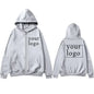 2024 New Fashion Your Own Design Brand Logo/Picture Personalized Custom Anywhere Men Women DIY Zipper cardigan hoodie