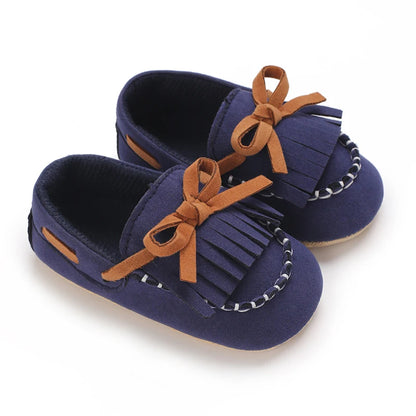 HAIZHIW 0-18M Baptism Newborn Baby Prewalker Girls Boys Casual Shoes Leather Non-Slip Soft-Sole Infant Toddler First Walkers