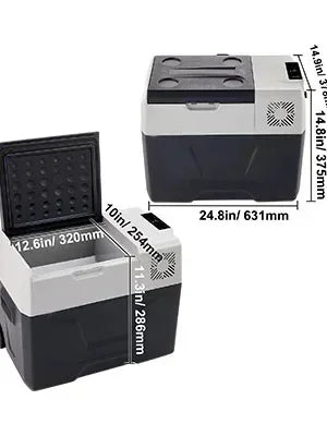 SIHAO Portable Car Refrigerator 15L 20L 30L 35L 40L 45L 50L 55L Compressor Fridge Freezer 12V 24V DC 110-240V AC Dual Use Vehicle Home for Camping Travel Outdoor