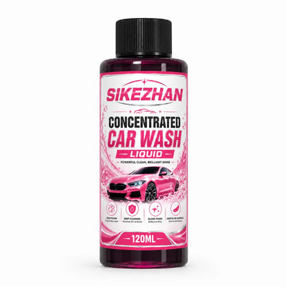 SIKEZHAN 3Pcs Car Wash Liquid with Microfiber Wash Mitt High Foam Auto Shampoo Vehicle Exterior Cleaner for Car Motorcycle Care