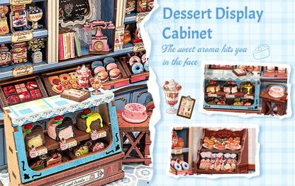 CUTEBEE Book Nook DIY Building Kit with Laser-Cut Precision Pieces 3D Wooden Puzzle  Collectible Desk Home Decor for Gift Idea