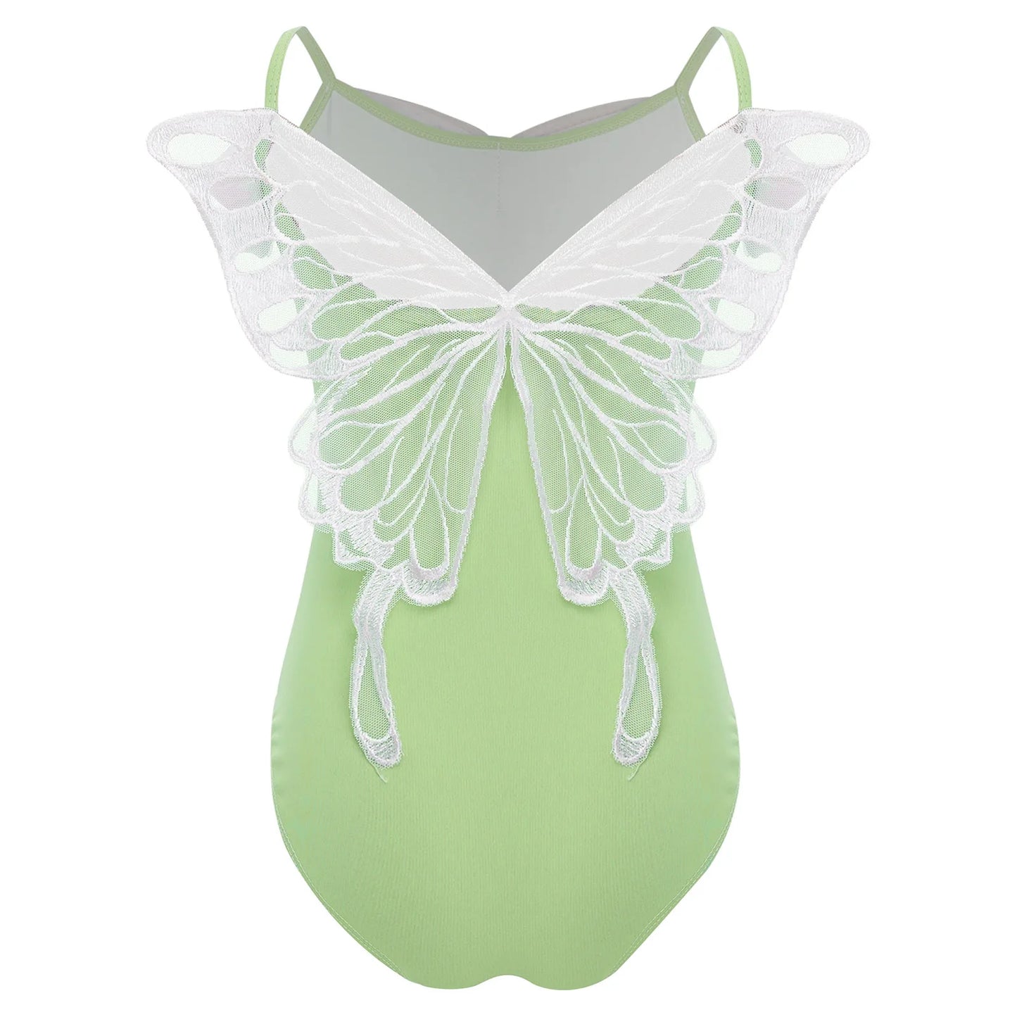 New Girls Ballet Leotards Kids Child Sleeveless Fairy Butterfly Wing Hollow Stitching Gymnastics Leotard Professional Stage Wear