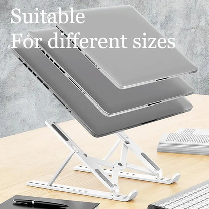 Foldable Portable Laptop Stand Adjustable Computer Monitor Holder for MacBook iPad Air Tablet Notebook Base Desk Mount