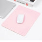 Simple Solid Color PU Leather Mouse Mat Anti Slip Waterproof Mouse Pad School Family Supplies Desk Set For Laptops PC Computer