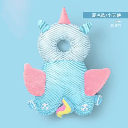 Summer Baby Head Protector Safety Pillow for Toddlers Soft PP Cotton Cartoon Backpack Cushion Infant Child Security Headgear Kid