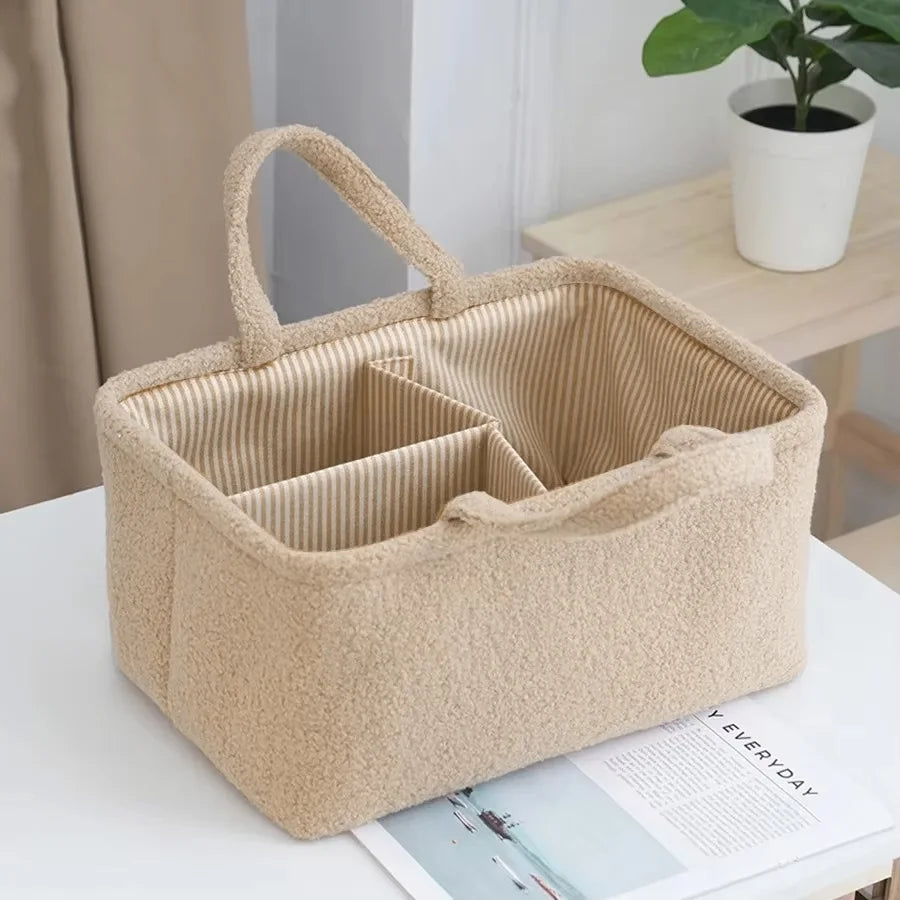 Travel Portable Mommy Bag Diaper Bag Feeding Bottle Storage Handbag Multifunctional Baby Products Organizer Basket