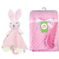 Custom Name Baby Blanket Personalized Baby Shower Gift Soft Minky Dot 2-in-1 Blanket & Lovey Set for Boys Girls