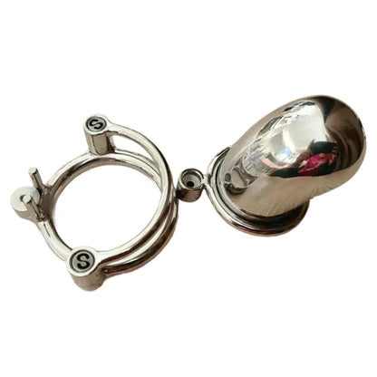 Fully Enclosed Stainless Steel Chastity Cage for Men Metal Screw Lock CBT BDSM Device Cock Cage Harness Male Bondage