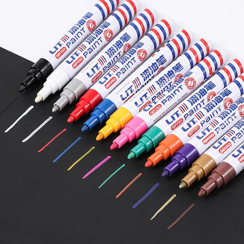 Car Paint Corrector Pen White Red Black Paint Repair Pen Auto Wheel Tyre Oily Paint Marker for Car Styling Scratches Fix Care ﻿