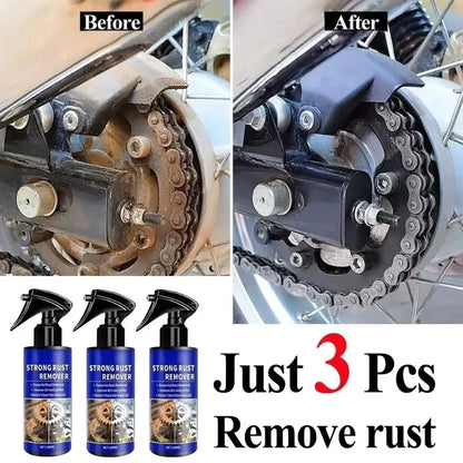 1/3 Pcs 100ml Car Rust Remover Spray Clean Metal Iron Quickly Auto Exhaust Pipe Rust Derusting Spray Auto Stain Removal Agent
