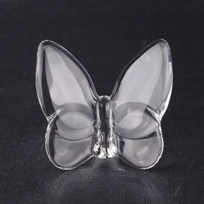 Crystal Papillon Butterfly Wings Fluttering Glass Lucky Butterfly Ornaments Home Decoration Crafts Accessories Birthday Gift