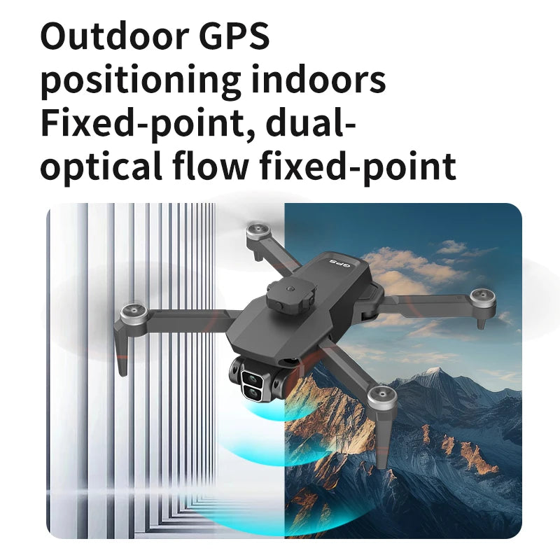 New L106MAX 8K HD Dual Camera Brushless Motor RC Drone Foldable Wifi 2.4GHz 360° Intelligent Obstacle Avoidance Helicopter Toys