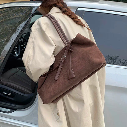 LEFTSIDE Women's PU Leather Shoulder Bag 2025 Winter New Fashion Retro Underarm Bag Luxury Brand Designer Handbags Tote Bags