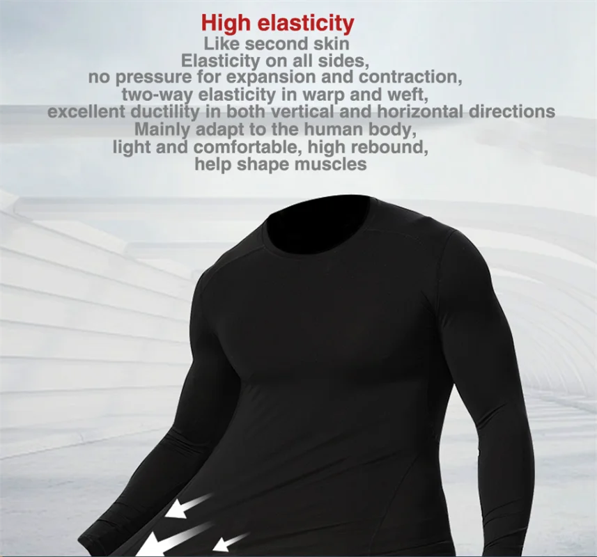 Men's 2/3pcs sets Boxing suit rashguard male kit MMA compression clothing men long-sleeved t-shirt+leggings tracksuit Sport Suit