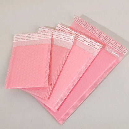 50-10PCS Black/Pink/White Bubble Mailers Delivery Package Packaging Small Business Supplies Bubble Envelopes Packing Bag Mailer