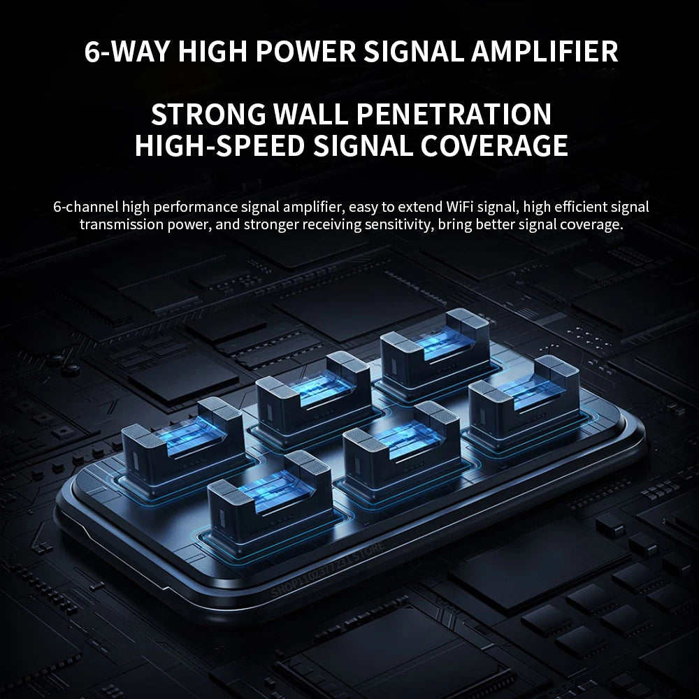 New Xiaomi Router BE6500 Pro WiFi 7 2.4/5GHz Mesh Dual Band Qualcomm 4-Core Processor Chinese Version,With adapter