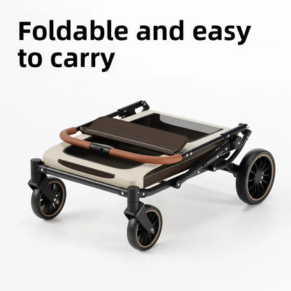 Medium Large Senior Dog Multifunction Pet Stroller Outdoor Travel Portable Foldable Stroller for Dog Pet Trolley Pet Stroller