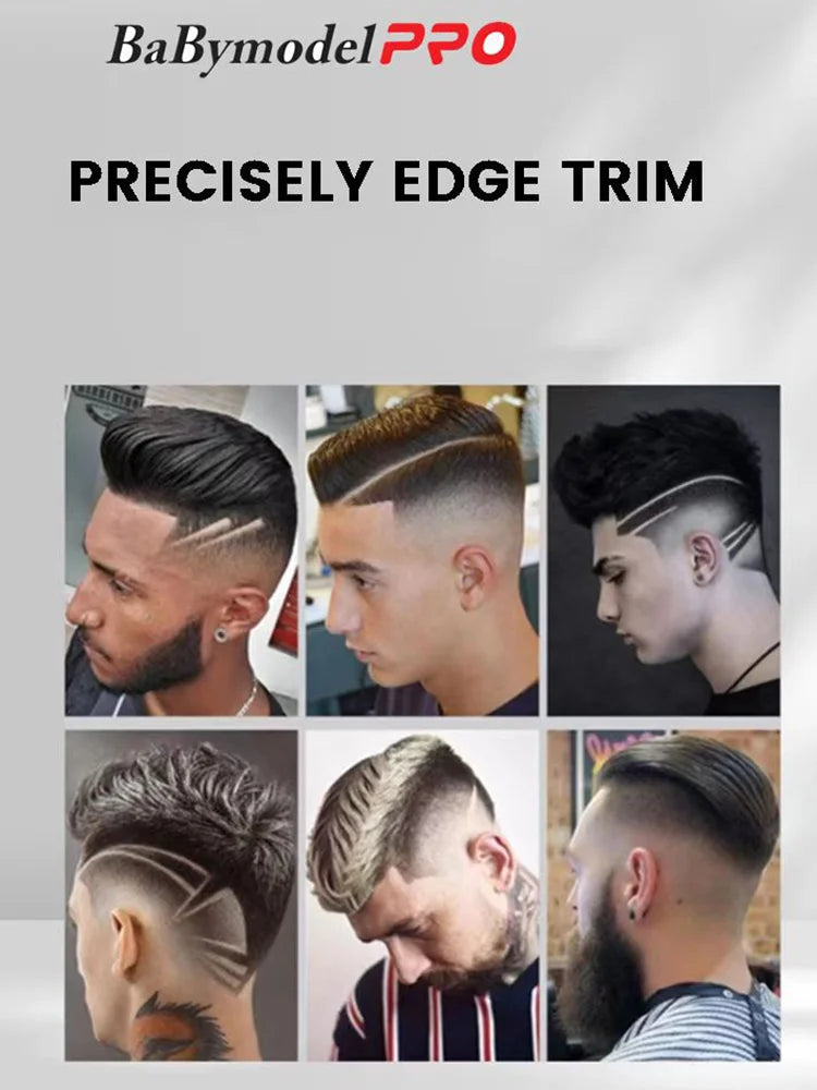 7500RPM Babymodel PRO Men's Professional Barber Shop Hair Salon Hair Clipper Trimmer Shaver Set Powerful Motor DLC Alloy Blade